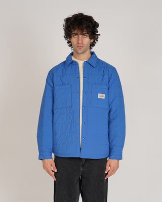 Stussy Quilted Fatigue Shirt Blue