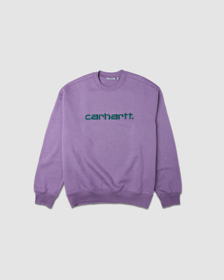 Carhartt WIP Carhartt Sweat Glassy Purple/Discovery Green