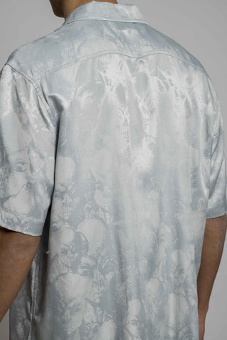 Han Kjøbenhavn Summer Shirt Grey Jacquard - 1i-dx-1