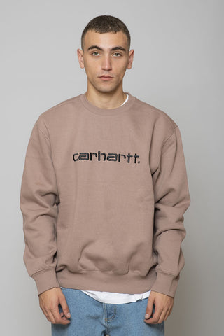 Carhartt WIP Sweat Earthy Pink/Black