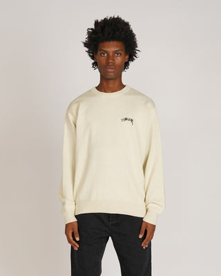 Stussy Care Label Sweater Natural -