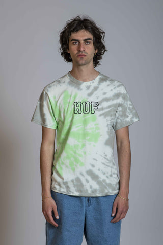 Huf SF Dye Tiedye Tee Green