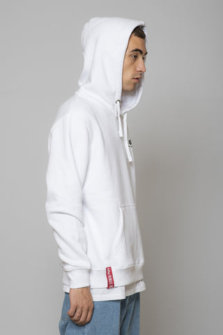 Alpha Industries Basic Hoody Small Logo White