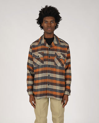 Huf Smash Flannel Overshirt Orange