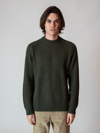 S. H. Atlas Knit Crew Neck Forest Night