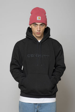 Carhartt WIP Hooded Carhartt Sweat Black/Black