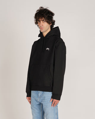 Stussy Stock Logo Hood Black