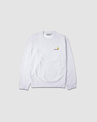 Carhartt WIP American Script Sweat Ash Heather