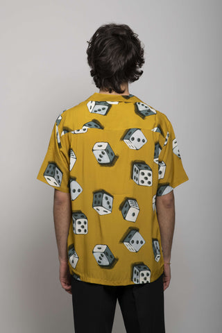 Stussy Dice Pattern Shirt Mustard