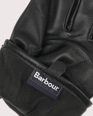 Barbour Burnished Leather Thinsulate Black