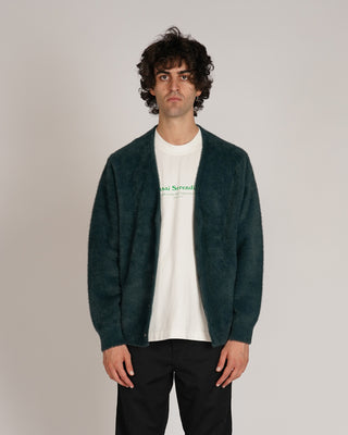 Stussy Shaggy Cardigan Dark Green