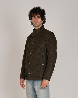 Barbour Leeaward Wax Jacket Olive