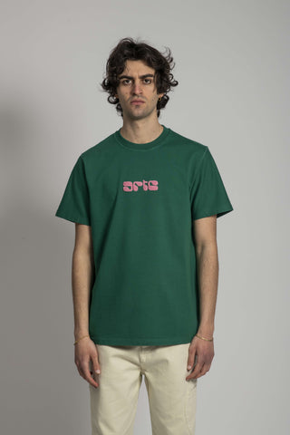 Arte Antwerp Tzara Reban Logo T-Shirt Green - m1e-1