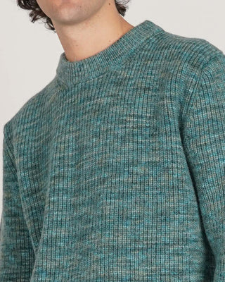 C93 Wool Sweater Petrol Multi