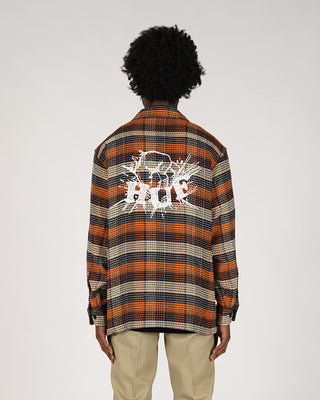 Huf Smash Flannel Overshirt Orange