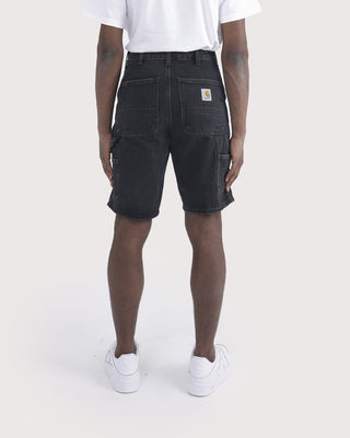 Carhartt WIP Single Knee Short Black Stone Washed - m1-e1