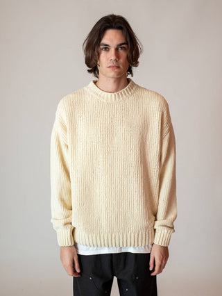 Bonsai Chenille Sweater Ivory - 1i-f-5