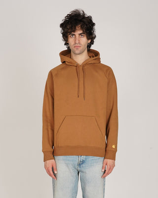 Carhartt WIP Hooded Chase Sweat Hamilton Brown