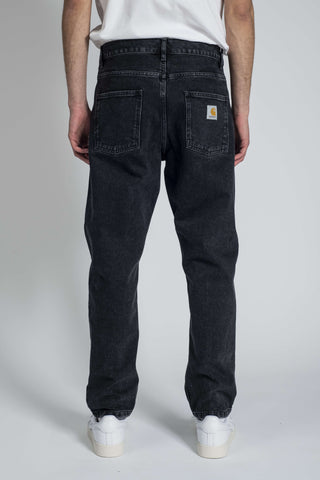 Carhartt WIP Newel Pant Black Stone Washed - v2